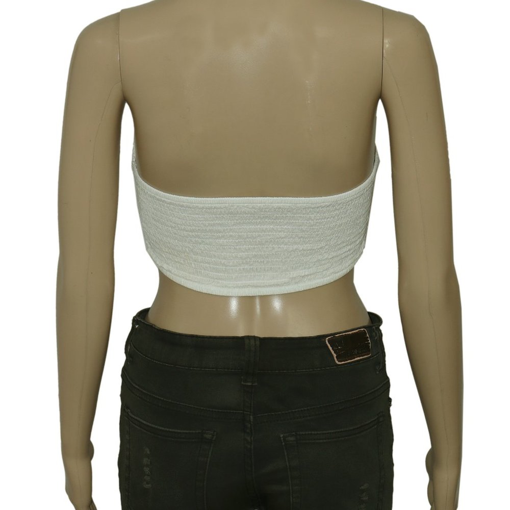 Free People Fp One Lumi Bandeau Ivory Strapless Top XS NWD - Picture 8 of 8